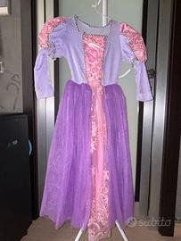 Vestito principessa Rapunzel bambina