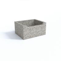 Lavello Levigato in Graniglia di Marmo cm50x40x25