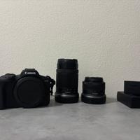 Canon r100 con due obbietivi