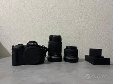 Canon r100 con due obbietivi