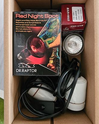 kit lampade per rettili