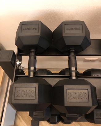 Dumbell e rastrelliera