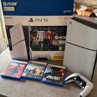 PLAYSTATION 5 + 3 GIOCHI