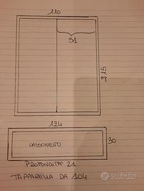 Porta finestra con tapparella