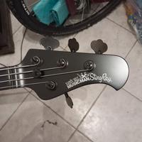 Music Man stingray HH black stealth 4 corde