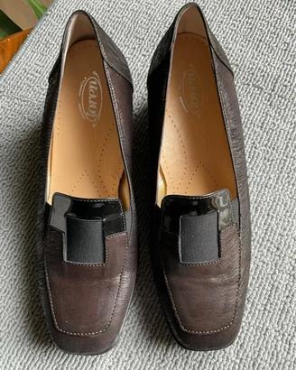 Scarpe donna marroni con plantare N.37,5 VIBRAM