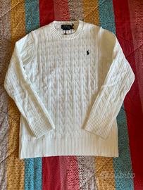 Maglione Polo Ralph Lauren Bianco taglia M leggero