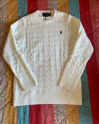 Maglione Polo Ralph Lauren Bianco taglia M leggero