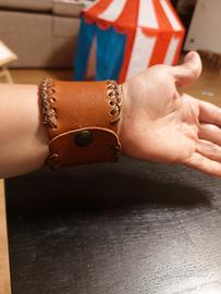 bracciale vera pelle