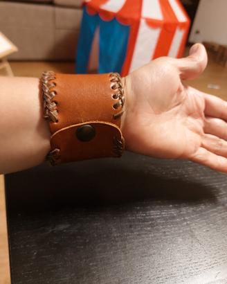bracciale vera pelle