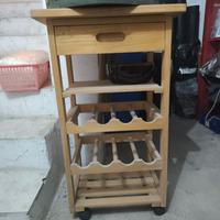 Carrellino/tavolino per cucina con ruote