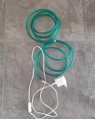filo luce led colore verde