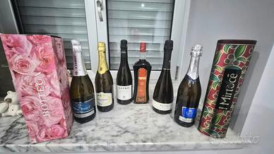 Selezione di liquori e spumanti 