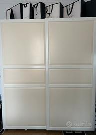 Armadio 200x236 cm ante scorrevoli 6 cassetti