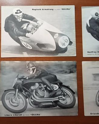 CARTOLINE PILOTI MOTO GILERA ANNI '50
