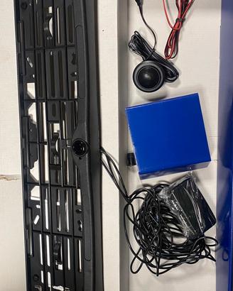 Kit porta targa con sensori di parcheggio
