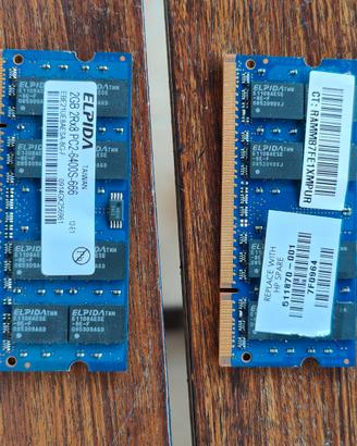 Elpida RAM 2GB 2RX8 PC2-6400S-666