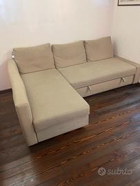 Divano con contenitore e letto estraibile