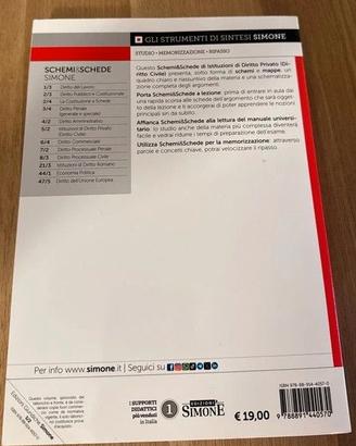 Schemi&schede di Istituzioni di diritto privato