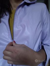 Giacca Vintage giacchetta viola feste con cerniera