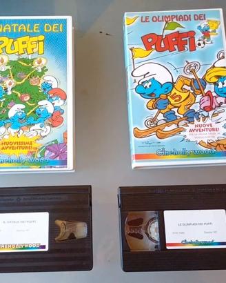 I puffi lotto 2 vhs vintage Cinehollywood