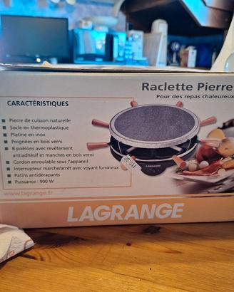 grill elettrico in pietra con raclette
