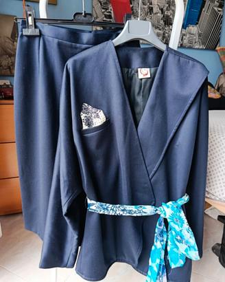 Tailleur completo vintage Punto e Virgola lana 