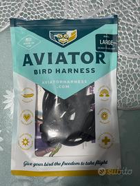 Pettorina per uccelli Aviator. Taglia L Nuova