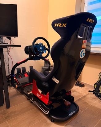 Postazione simracing fanatec sparco sim racing