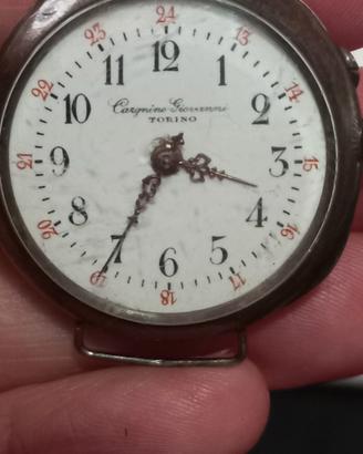 Antico orologio in argento 800 Cargnino Torino 