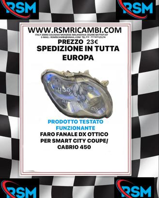 FARO ANTERIORE DESTRO SMART 450