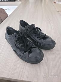 Converse All Star in Pelle Nere