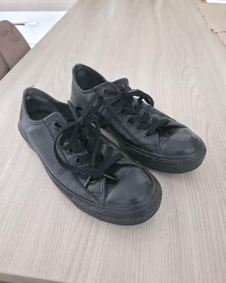 Converse All Star in Pelle Nere