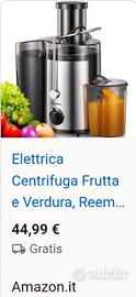 centrifuga elettrica per frutta e verdura 