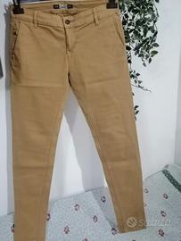 Pantaloni Senape EU 36 Pull and Bear Cotone