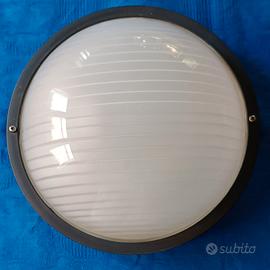 Plafoniera rotonda nera