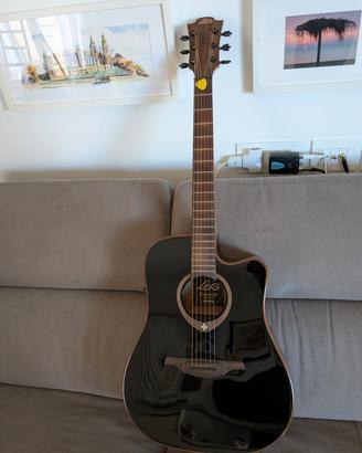 Chitarra acustica Lag T100DCE-BLK