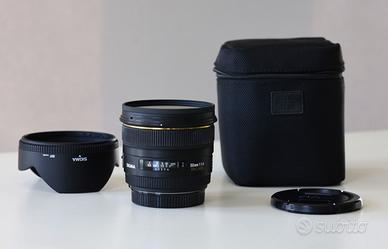 Sigma 50mm f/1.4 EX DG HSM - attacco Canon EF