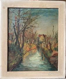 GIULIO MASSERONI (Bergamo, 1900-1980) Dipinto