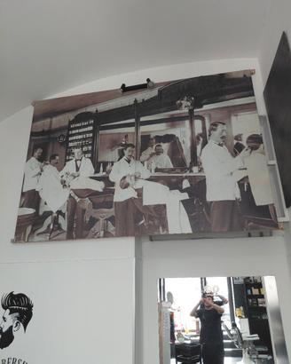 poster gigantografia  anni 50 barber