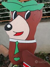 Segnavento animato legno lavorazione artigianale