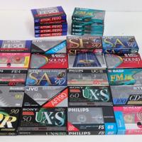 Audiocassette musicassetta nuove vergini vintage
