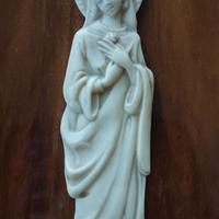 Madonna da appendere con base in legno