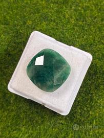 Smeraldo naturale 10.50ct taglio Cushion