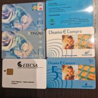 Schede telefoniche varie