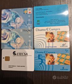 Schede telefoniche varie