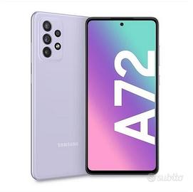 samsung A72 128gb 6gb ram vetro crepato schermo no