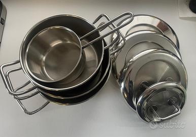 Set pentole acciaio Calderoni