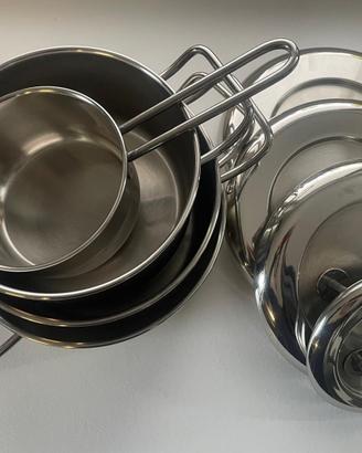 Set pentole acciaio Calderoni