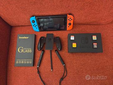 switch 1 versione 2 del 2020 + 4 giochi e pennino